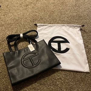 Telfar Medium Black Shopping Bag - Brand New with Tags